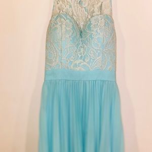 Blue prom dress